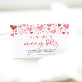 Valentijn Lieverd Hoe groot is mama's buik Informatiekaartje