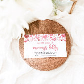 Valentijn Lieverd Hoe groot is mama's buik Informatiekaartje