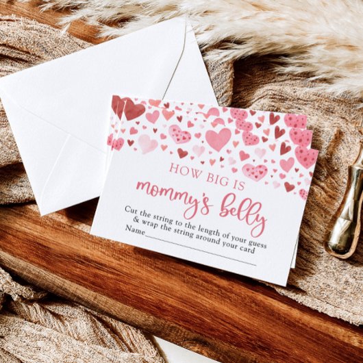 Valentijn Lieverd Hoe groot is mama's buik Kaart