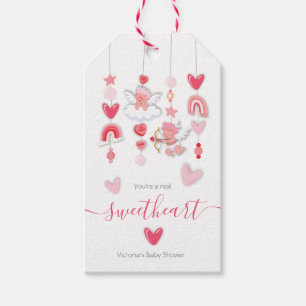 Valentijn Lieverd mobiel Baby shower Cadeaulabel