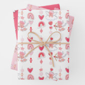 Valentijn Lieverd mobiel Baby shower Inpakpapier Vel (In situ)