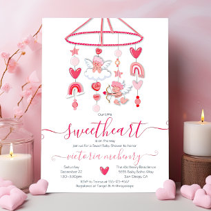 Valentijn Lieverd mobiel Baby shower Kaart