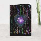 Valentijn Light Show Feestdagen Kaart (Voorkant)