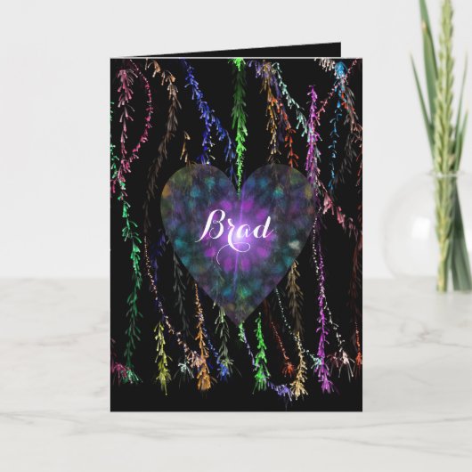 Valentijn Light Show Feestdagen Kaart (Voorkant)