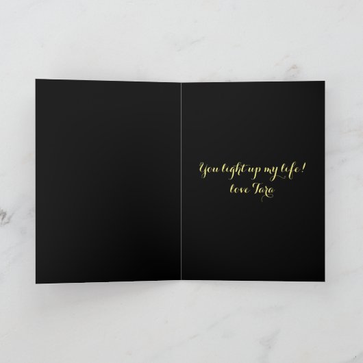 Valentijn Light Show Feestdagen Kaart (Binnen)