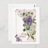 Valentijn Lilies en Violet Briefkaart (Voorkant / Achterkant)
