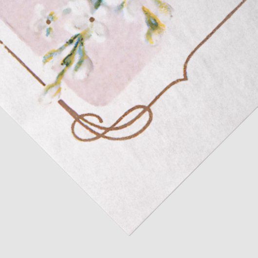 Valentijn Lilies en Violet Tissuepapier (Detail)