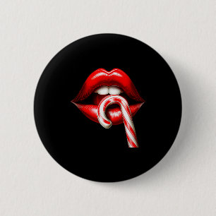 Valentijn Lippen Kussen Valentijns Grappige Suiker Ronde Button 5,7 Cm