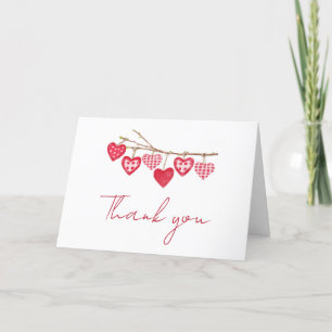Valentijn Little Sweetheart Baby shower Bedankkaart