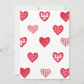 Valentijn Little Sweetheart Baby shower Kaart (Achterkant)