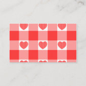 Valentijn Little Sweetheart Girl Boeken voor Baby Informatiekaartje (Achterkant)