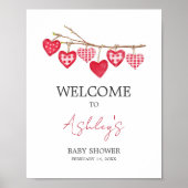 Valentijn Little Sweetheart Welkom Poster (Voorkant)