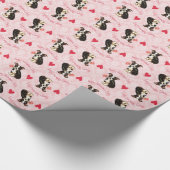 Valentijn Long Coat Chihuahua Cadeaupapier (Hoek)