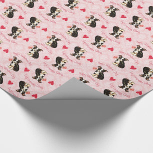 Valentijn Long Coat Chihuahua Cadeaupapier