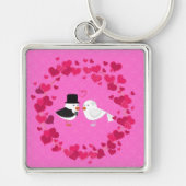 Valentijn Love Bird Sleutelhanger (Voorkant)