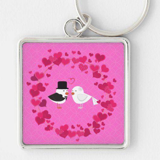 Valentijn Love Bird Sleutelhanger (Voorkant)