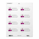 Valentijn Love Bug Etiket (Full Sheet)