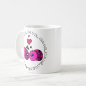 Valentijn Love Bug Koffiemok (Voorkant links)