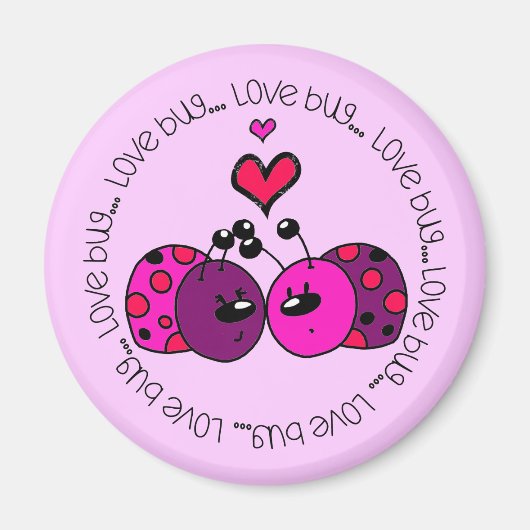 Valentijn Love Bug Magneet (Voorkant)