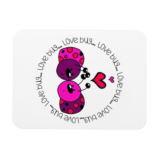 Valentijn Love Bug Magneet (Horizontaal)