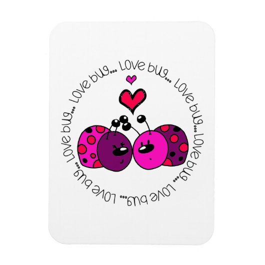 Valentijn Love Bug Magneet (Verticaal)