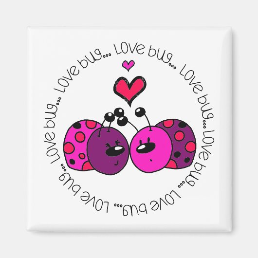 Valentijn Love Bug Magneet (Voorkant)