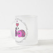 Valentijn Love Bug Matglas Koffiemok (Voorkant links)