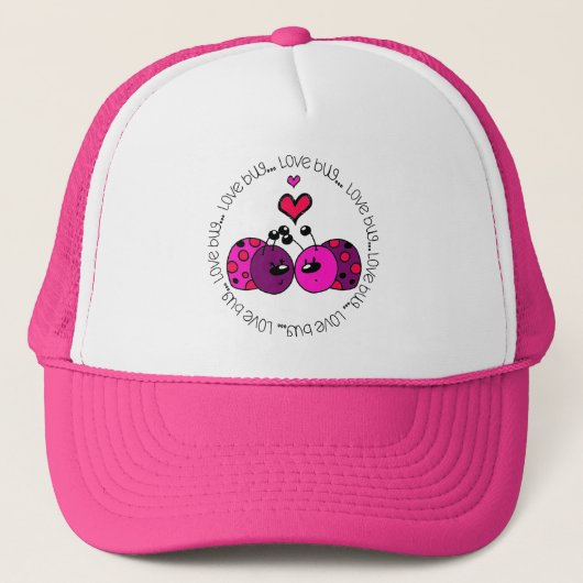 Valentijn Love Bug Trucker Pet (Voorkant)