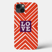 Valentijn LOVE Bullseye Case-Mate iPhone Case (Achterkant)