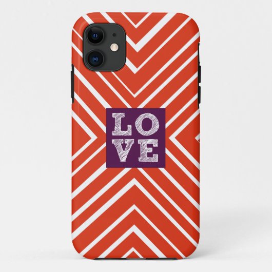 Valentijn LOVE Bullseye Case-Mate iPhone Case (Achterkant)
