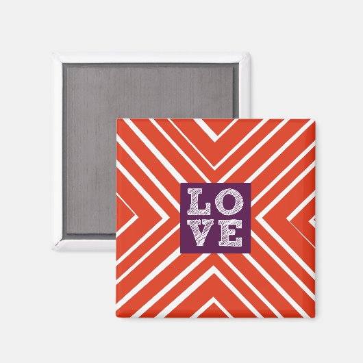 Valentijn LOVE Bullseye Magneet (Voorkant / Achterkant)