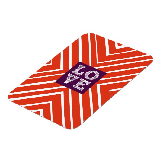 Valentijn LOVE Bullseye Magneet (Linkerzijde)