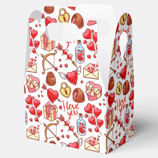 Valentijn Love Favor Box Bedankdoosjes (Geopend)