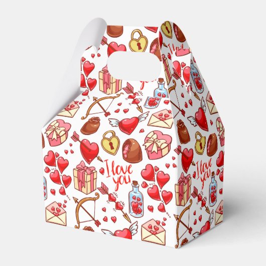 Valentijn Love Favor Box Bedankdoosjes (Voorkant Zijde)