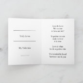 Valentijn Love Feestdagen Kaart (Binnen)