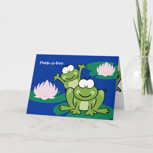 Valentijn Love Froggy Kinder Kaart (Voorkant)