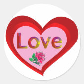 Valentijn Love Heart Stickers (Voorkant)