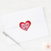 Valentijn Love Heart Stickers (Envelop)