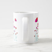 Valentijn Love Hearts and Butterflies Grote Koffiekop (Achterkant)