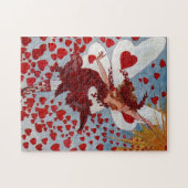 Valentijn Love Hearts Fairy Legpuzzel (Horizontaal)