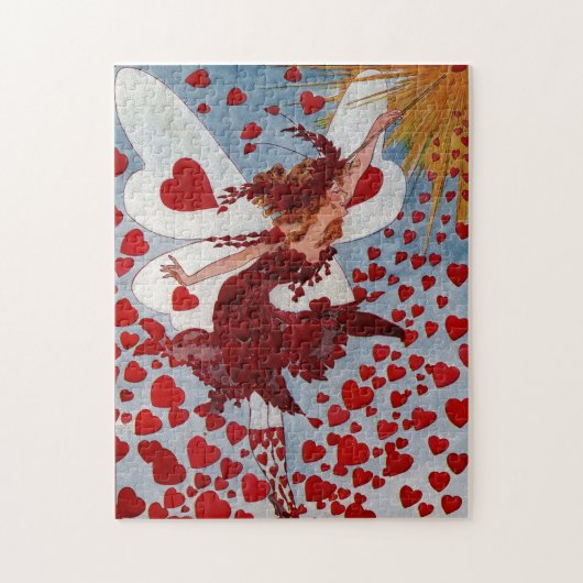 Valentijn Love Hearts Fairy Legpuzzel (Verticaal)