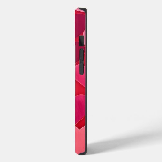 Valentijn Love Hearts Roze Rood Case-Mate iPhone Case (Achterkant / Links)