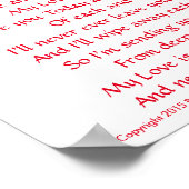 Valentijn Love Letter Poster (Hoek)