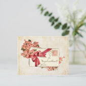  Valentijn Love Letters and Flowers Feestdagenkaart (Staand voorkant)