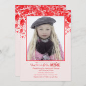 Valentijn Love Photo Invitation Kaart (Voorkant / Achterkant)