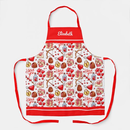 Valentijn Love Schort (Voorkant)