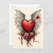 valentijn "Love Struck" Feestdagenkaart (Voorkant / Achterkant)