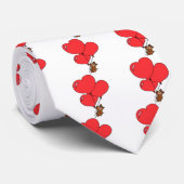 Valentijn Love Stuffed Beer Stropdas (Opgerold)