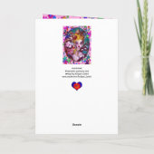 VALENTIJN LOVE VENETIAN MASQUERADE FEESTDAGEN KAART (Achterkant)