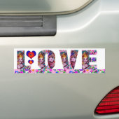 VALENTIJN LOVE VENETIAN MASQUERADE PARTIJ BUMPERSTICKER (Op auto)